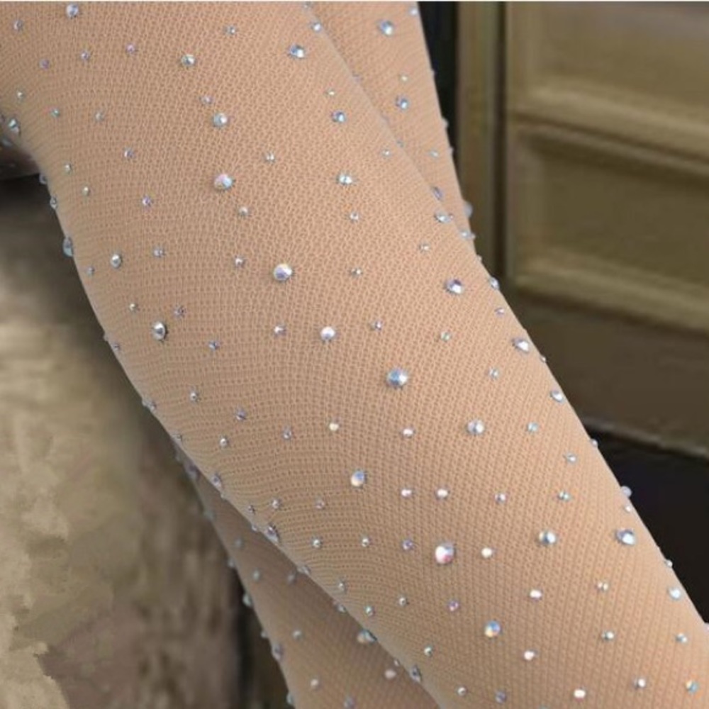 “Rhinestone Royalty” Pantyhose